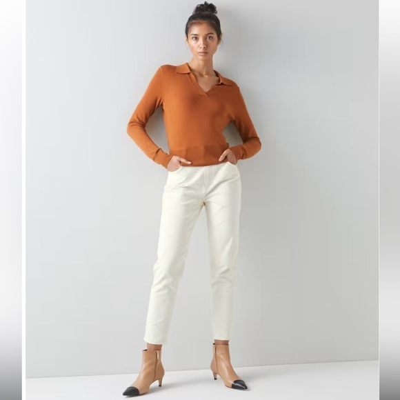 LK Bennett Denim - LK Bennett Gracie Cream Organic Cotton
Skinny Jeans Sz 2(US) Classic Neutral